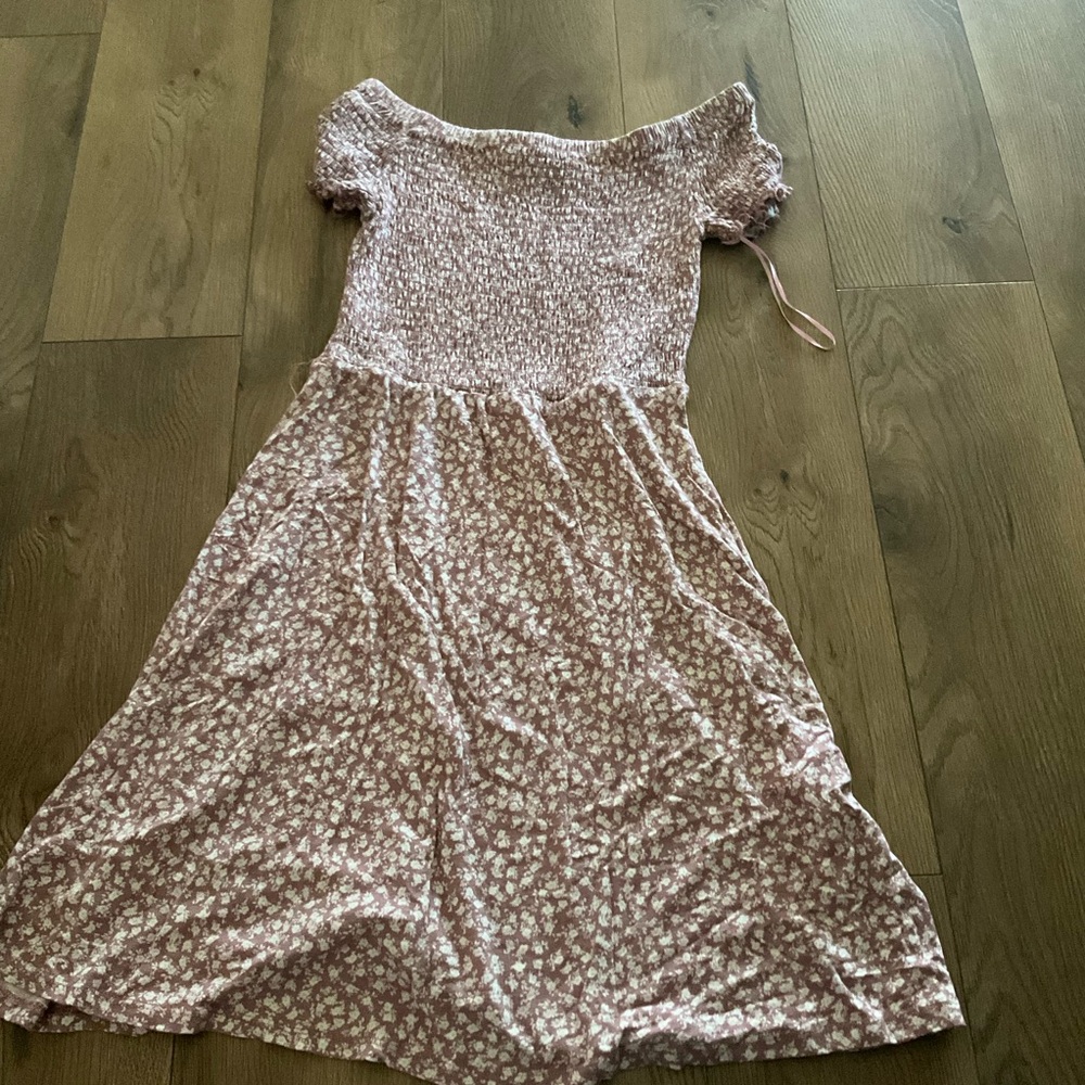 Pink Rose Casual Kids Dress in Soft Pink